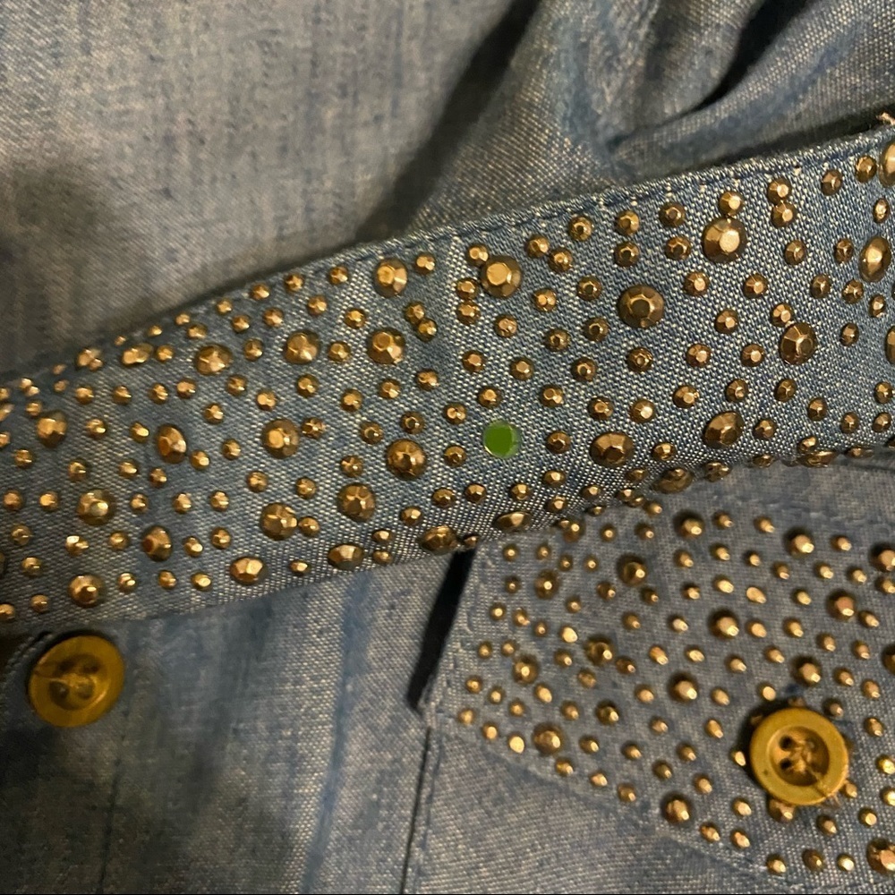 Blinged denim shirt - Picture 3 of 5